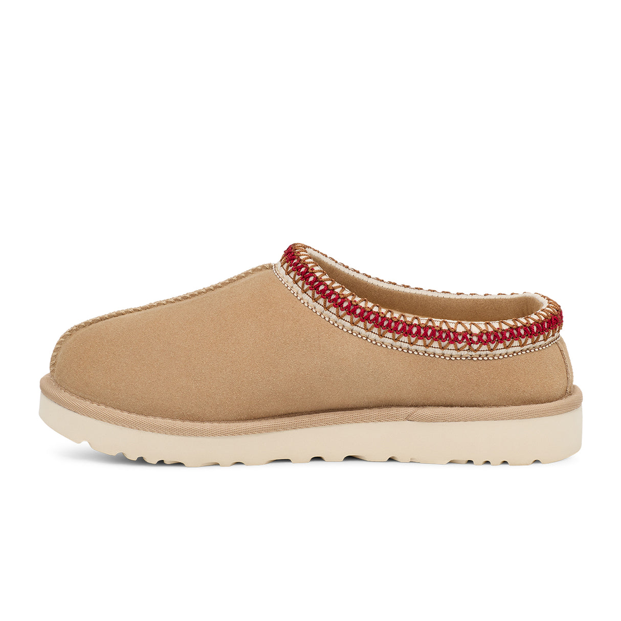 UGG® Tasman (Women) - Sand/Dark Cherry Dress-Casual - Slipper - The Heel Shoe Fitters