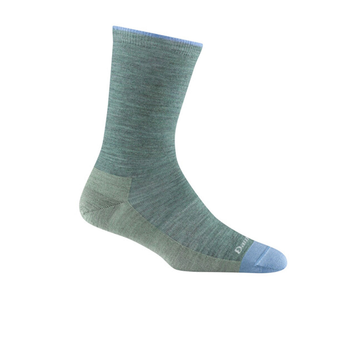 Darn Tough Solid Basic Lightweight Crew Sock (Women) - Seafoam Accessories - Socks - Lifestyle - The Heel Shoe Fitters