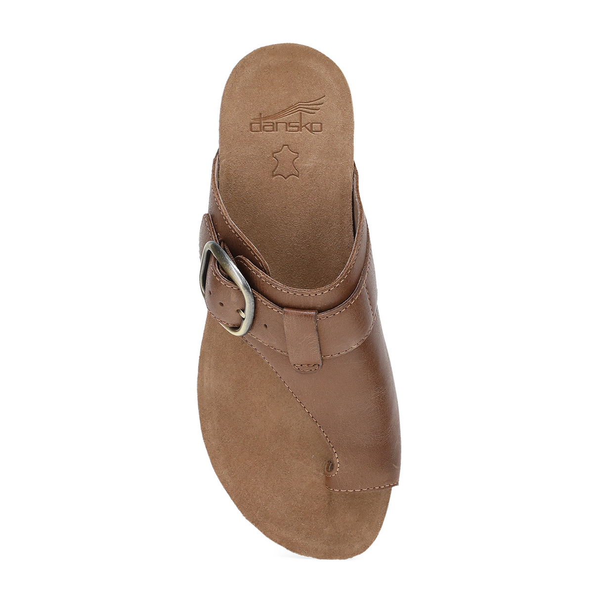 Dansko Rylee Sandal (Women) - Brown Leather Sandal - Thong - The Heel Shoe Fitters