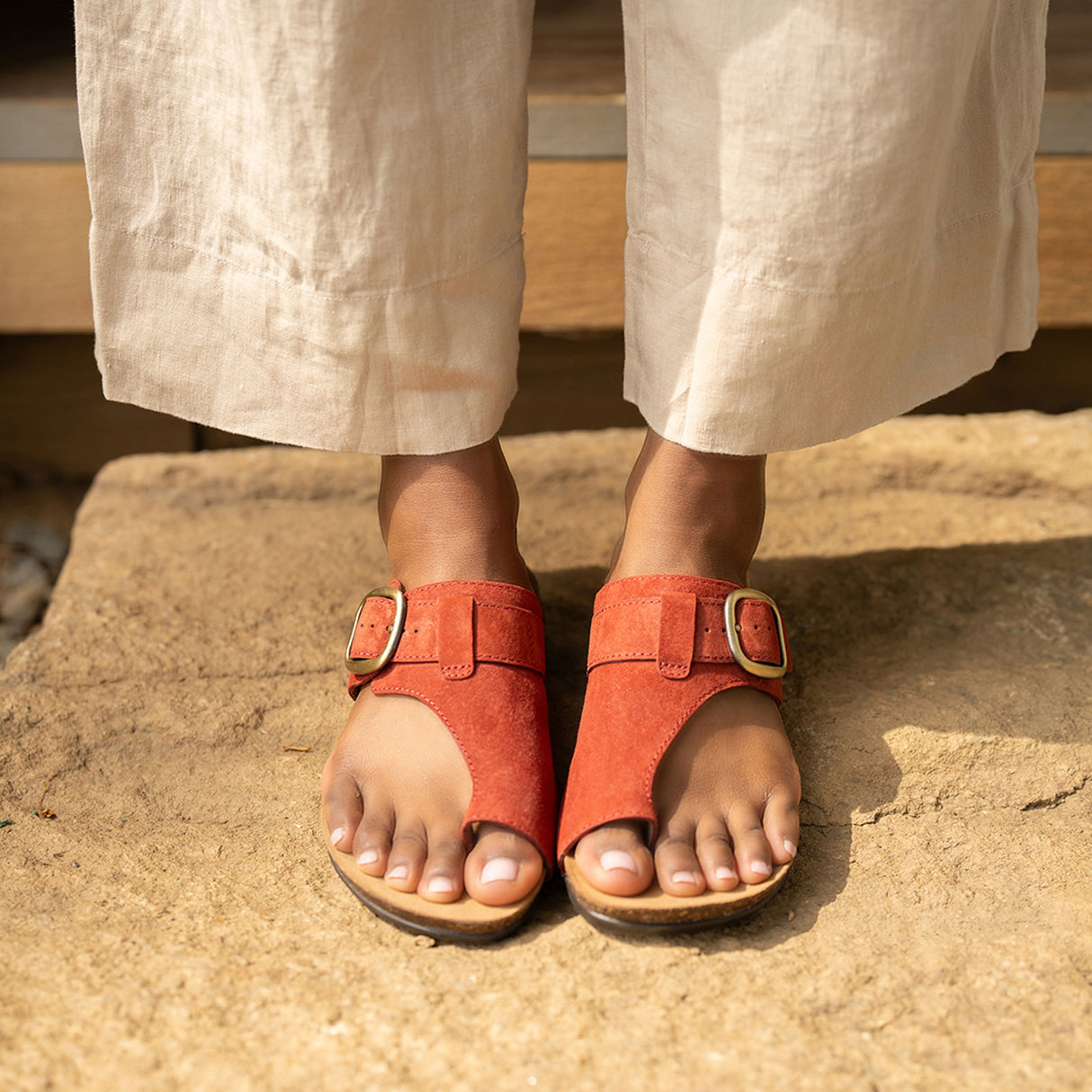 Dansko Rylee Sandal (Women) - Cayenne Suede Sandal - Thong - The Heel Shoe Fitters