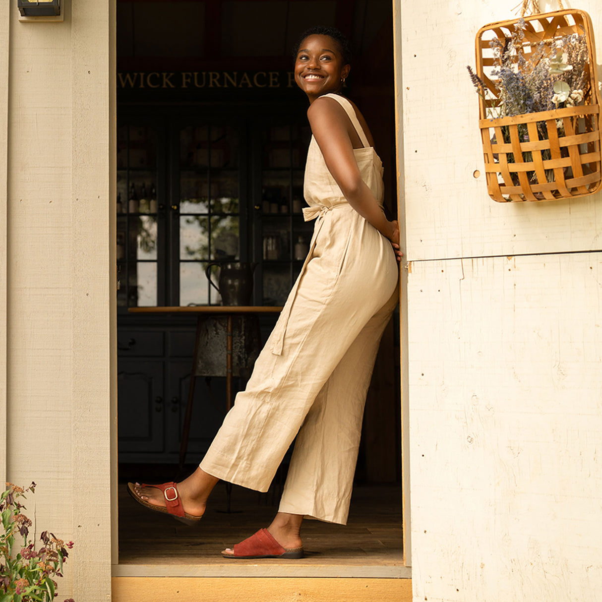 Dansko Rylee Sandal (Women) - Cayenne Suede Sandal - Thong - The Heel Shoe Fitters