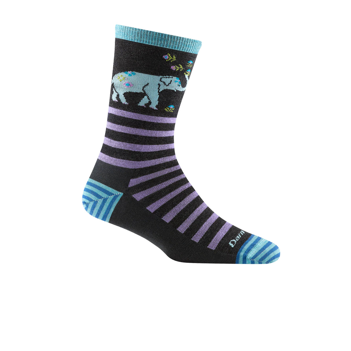 Darn Tough Animal Haus Lightweight Crew Sock (Women) - Shadow Accessories - Socks - Performance - The Heel Shoe Fitters