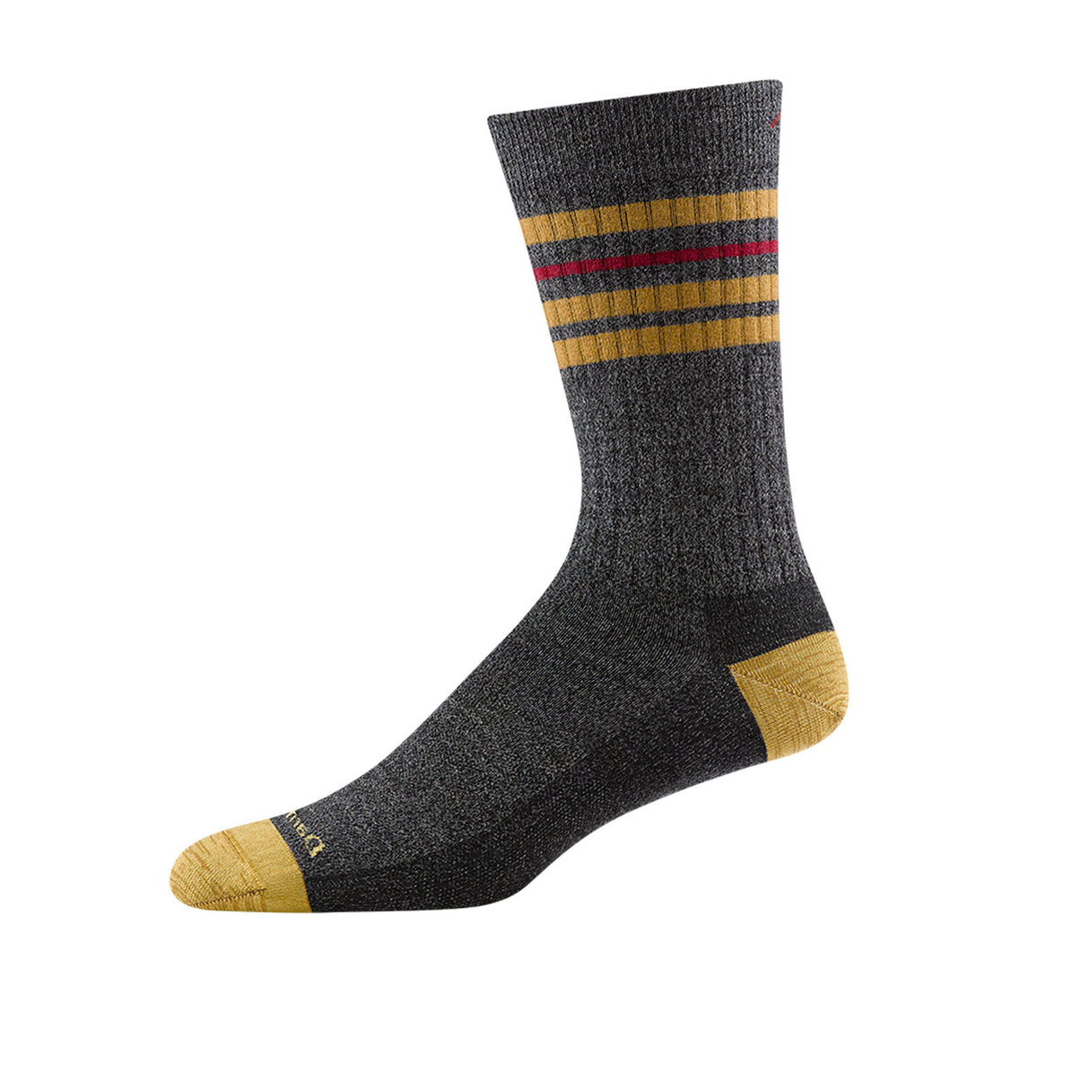 Darn Tough Letterman Lightweight Crew Sock (Men) - Charcoal Accessories - Socks - Performance - The Heel Shoe Fitters