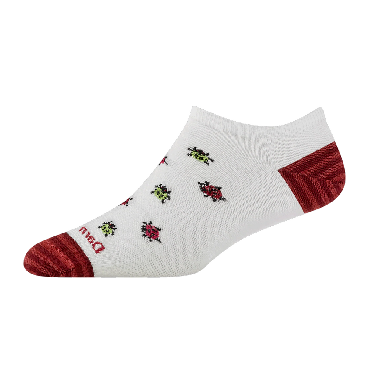 Darn Tough Socks Lucky Lady No Show Lightweight (Women) - White Accessories - Socks - Lifestyle - The Heel Shoe Fitters