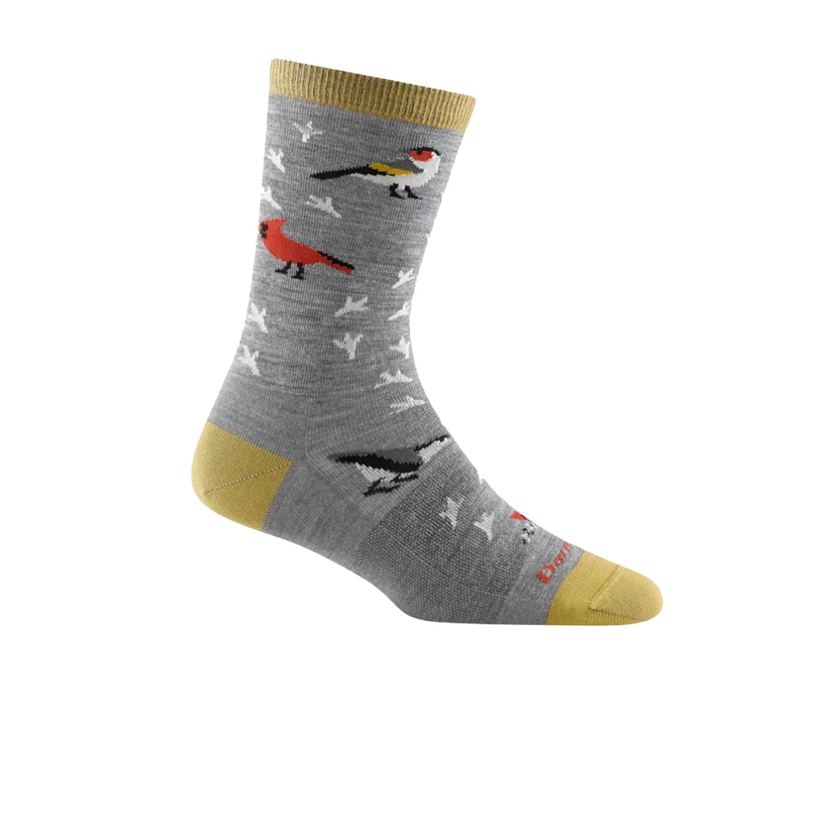Darn Tough Twitterpated Lightweight Crew Sock (Women) - Gray Accessories - Socks - Lifestyle - The Heel Shoe Fitters