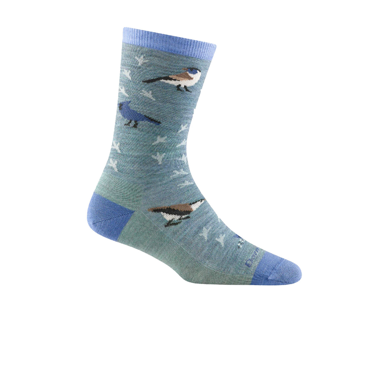 Darn Tough Twitterpated Lightweight Crew Sock (Women) - Seafoam Accessories - Socks - Lifestyle - The Heel Shoe Fitters