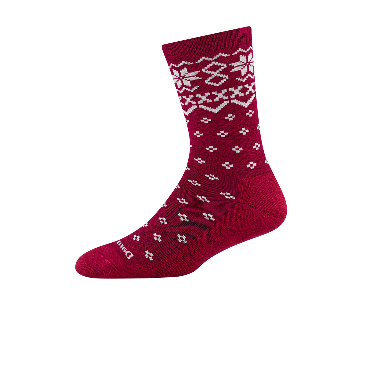 Darn Tough Shetland Lightweight Cushion Crew Sock (Women) - Burgundy Accessories - Socks - Lifestyle - The Heel Shoe Fitters