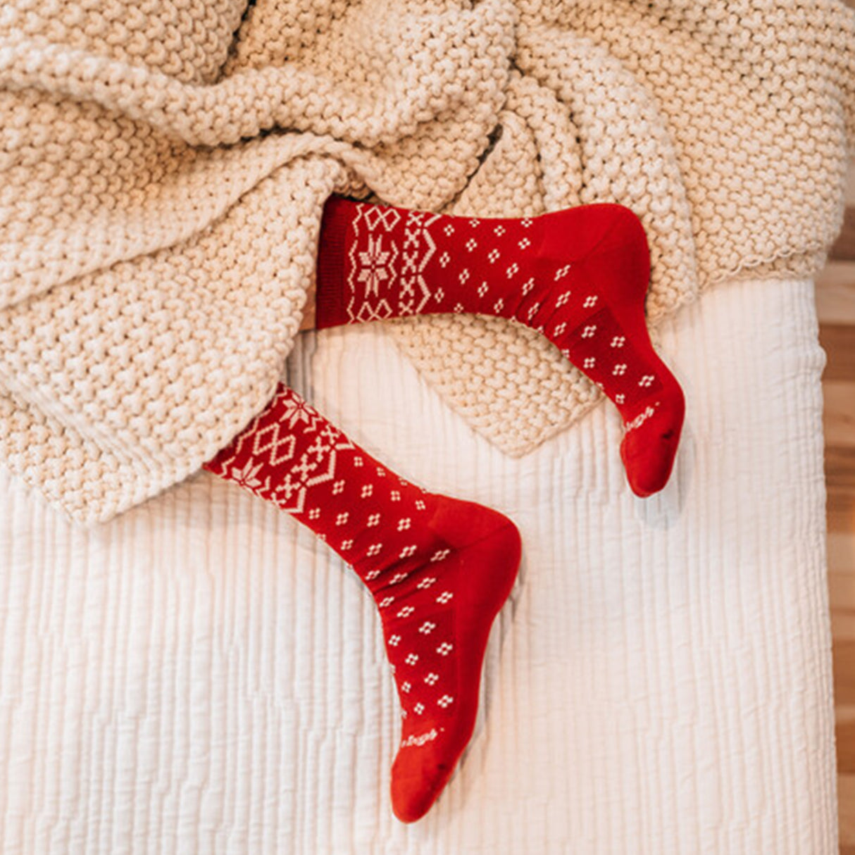 Darn Tough Shetland Lightweight Cushion Crew Sock (Women) - Cranberry Accessories - Socks - Lifestyle - The Heel Shoe Fitters