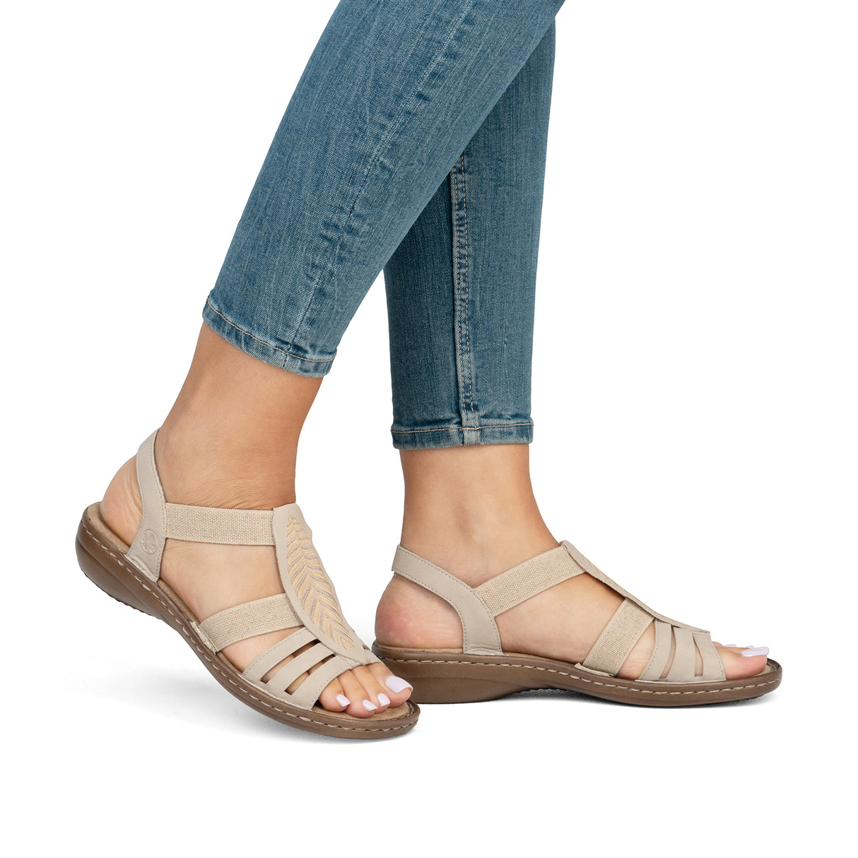 Rieker Regina 608C0 Backstrap Sandal (Women) - Ginger Sandal - Backstrap - The Heel Shoe Fitters