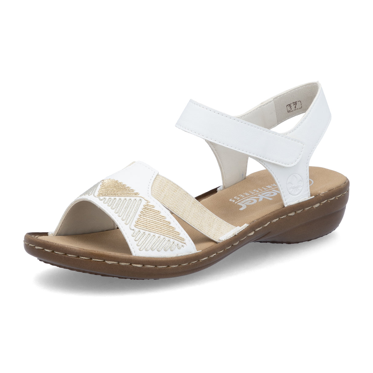 Rieker Regina 608C4-80 Backstrap Sandal (Women) - White Sandal - Backstrap - The Heel Shoe Fitters
