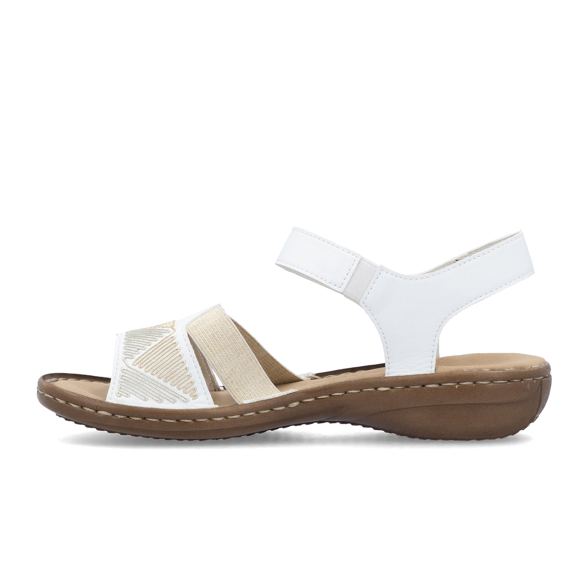 Rieker Regina 608C4-80 Backstrap Sandal (Women) - White Sandal - Backstrap - The Heel Shoe Fitters