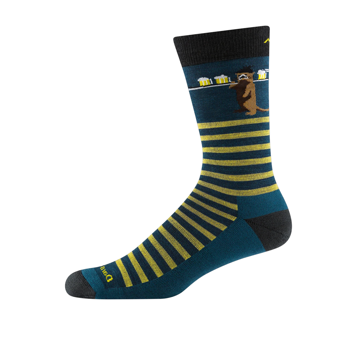 Darn Tough Wild Life Lightweight Crew Sock with Cushion (Men) - Dark Teal Accessories - Socks - Lifestyle - The Heel Shoe Fitters
