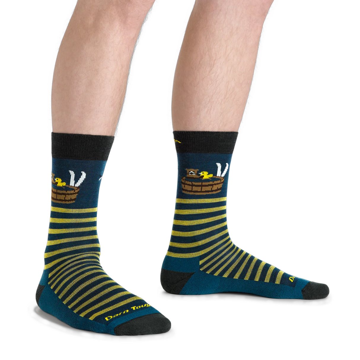 Darn Tough Wild Life Lightweight Crew Sock with Cushion (Men) - Dark Teal Accessories - Socks - Lifestyle - The Heel Shoe Fitters
