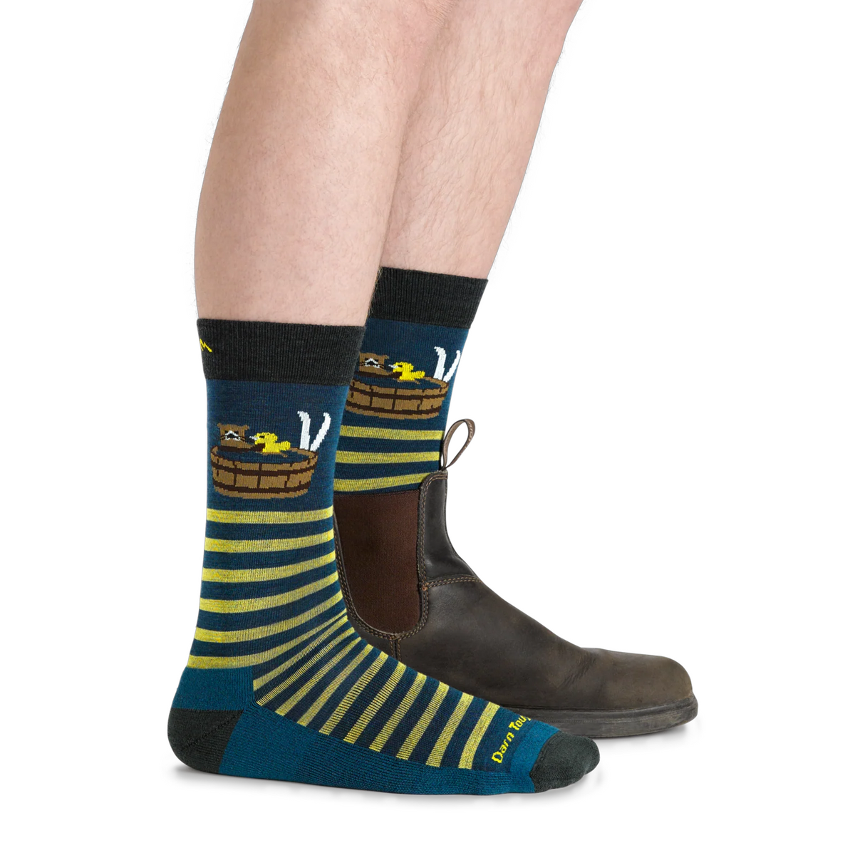 Darn Tough Wild Life Lightweight Crew Sock with Cushion (Men) - Dark Teal Accessories - Socks - Lifestyle - The Heel Shoe Fitters