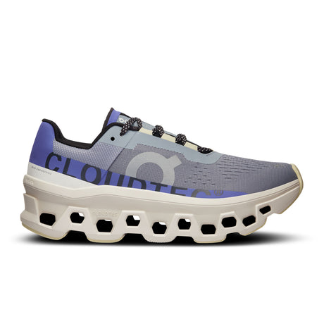 On Running Cloudmonster Running Shoe (Women) - Mist/Blueberry Athletic - Running - Cushion - The Heel Shoe Fitters