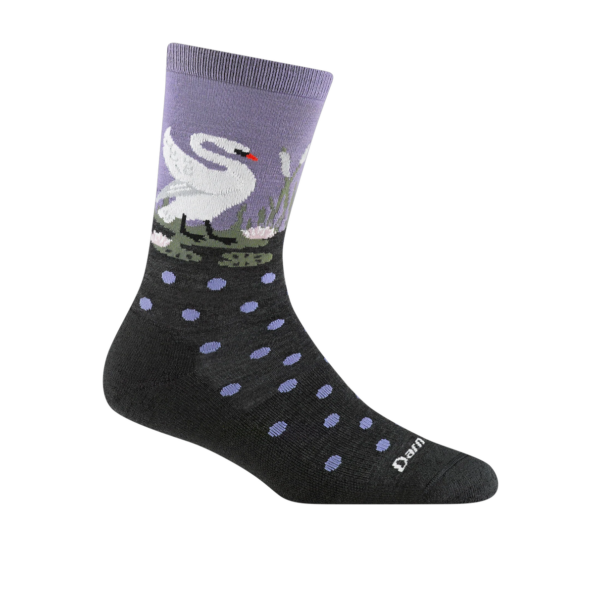 Darn Tough Wild Life Lightweight Crew Sock with Cushion (Women) - Charcoal Accessories - Socks - Lifestyle - The Heel Shoe Fitters