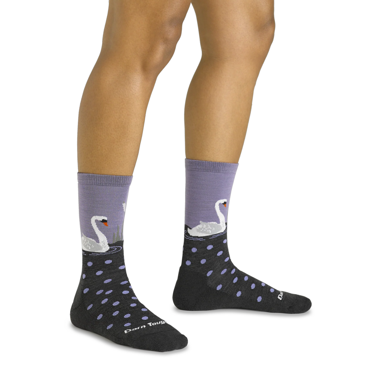 Darn Tough Wild Life Lightweight Crew Sock with Cushion (Women) - Charcoal Accessories - Socks - Lifestyle - The Heel Shoe Fitters