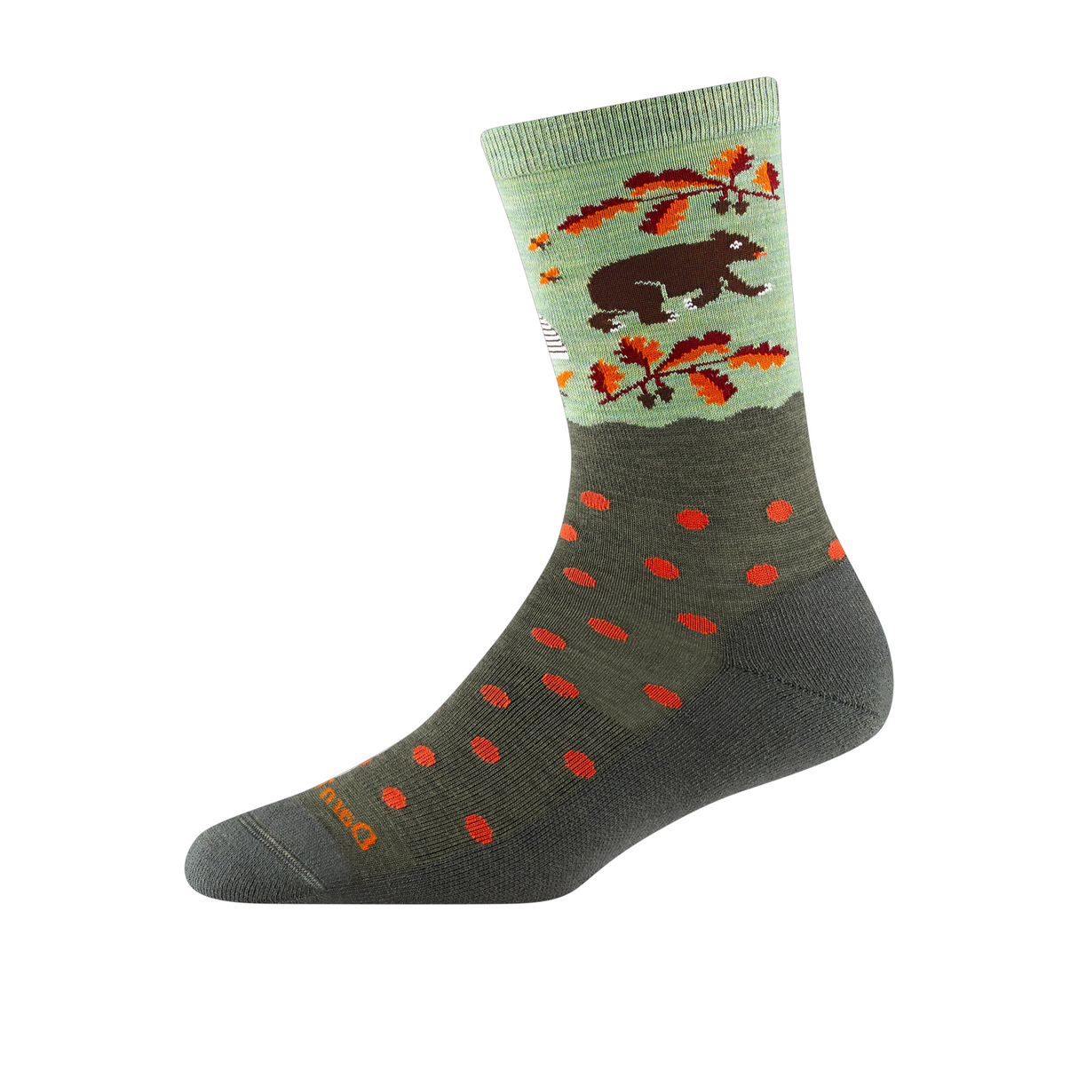 Darn Tough Wild Life Lightweight Crew Sock with Cushion (Women) - Forest Accessories - Socks - Lifestyle - The Heel Shoe Fitters
