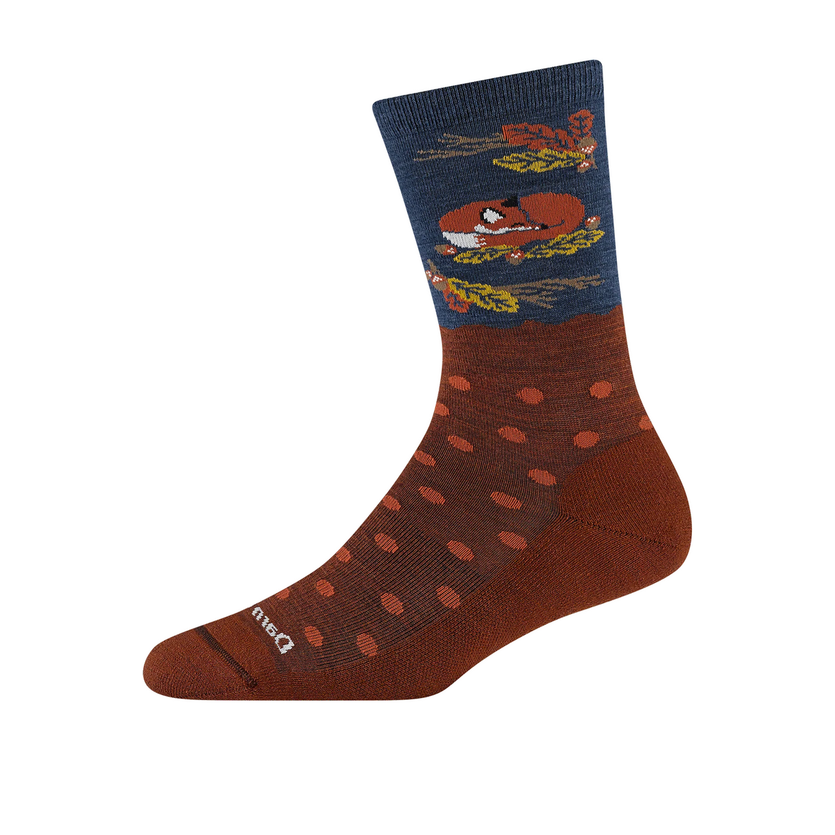 Darn Tough Wild Life Lightweight Crew (Women) - Fox Foliage