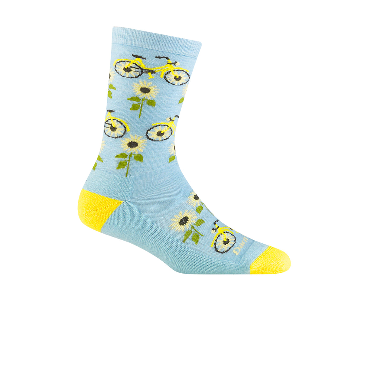 Darn Tough Sun Pedal Lightweight Crew Sock with Cushion (Women) - DT Glacier Accessories - Socks - Lifestyle - The Heel Shoe Fitters