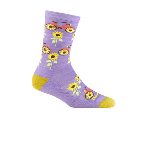 Darn Tough Sun Pedal Lightweight Crew Sock with Cushion (Women) - Lavender Accessories - Socks - Lifestyle - The Heel Shoe Fitters