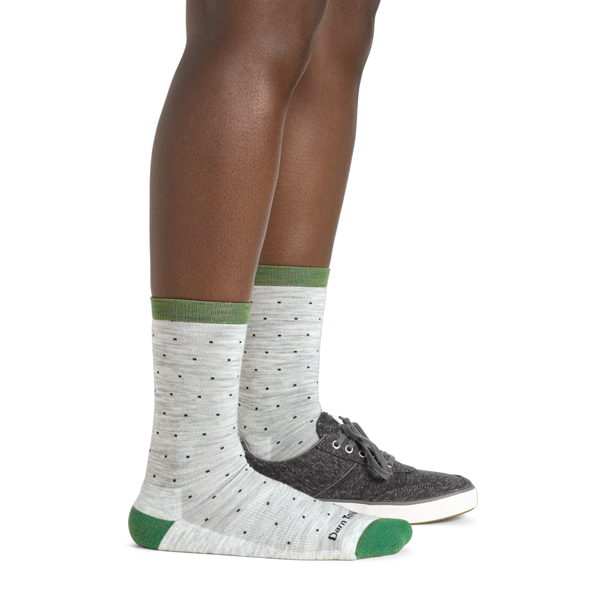 Darn Tough Pin Drop Lightweight Cushion Crew Sock (Women) - Ash Accessories - Socks - Lifestyle - The Heel Shoe Fitters