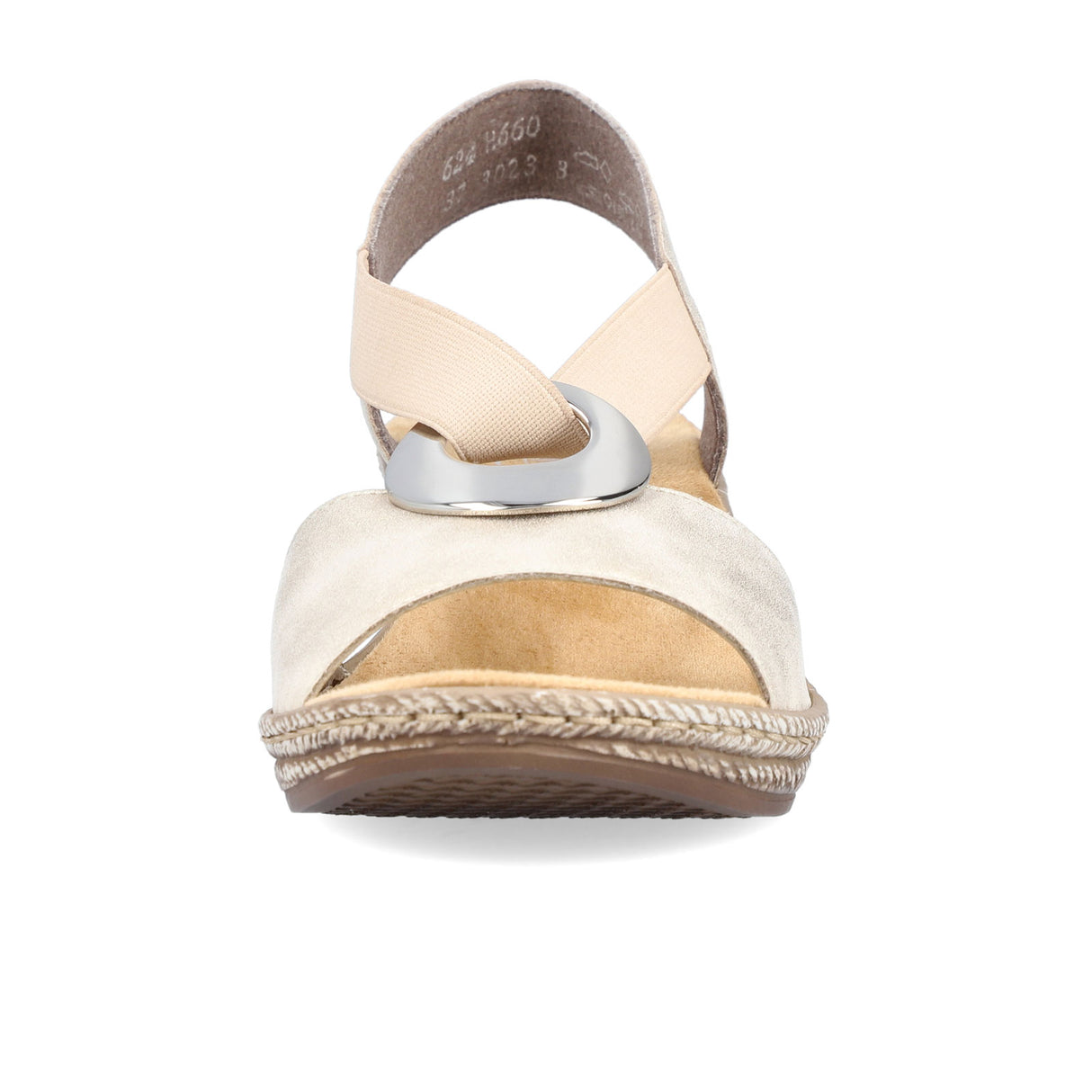 Rieker Fanni 624H6-60 Wedge Sandal (Women) - Muschel Sandal - Heel/Wedge - The Heel Shoe Fitters