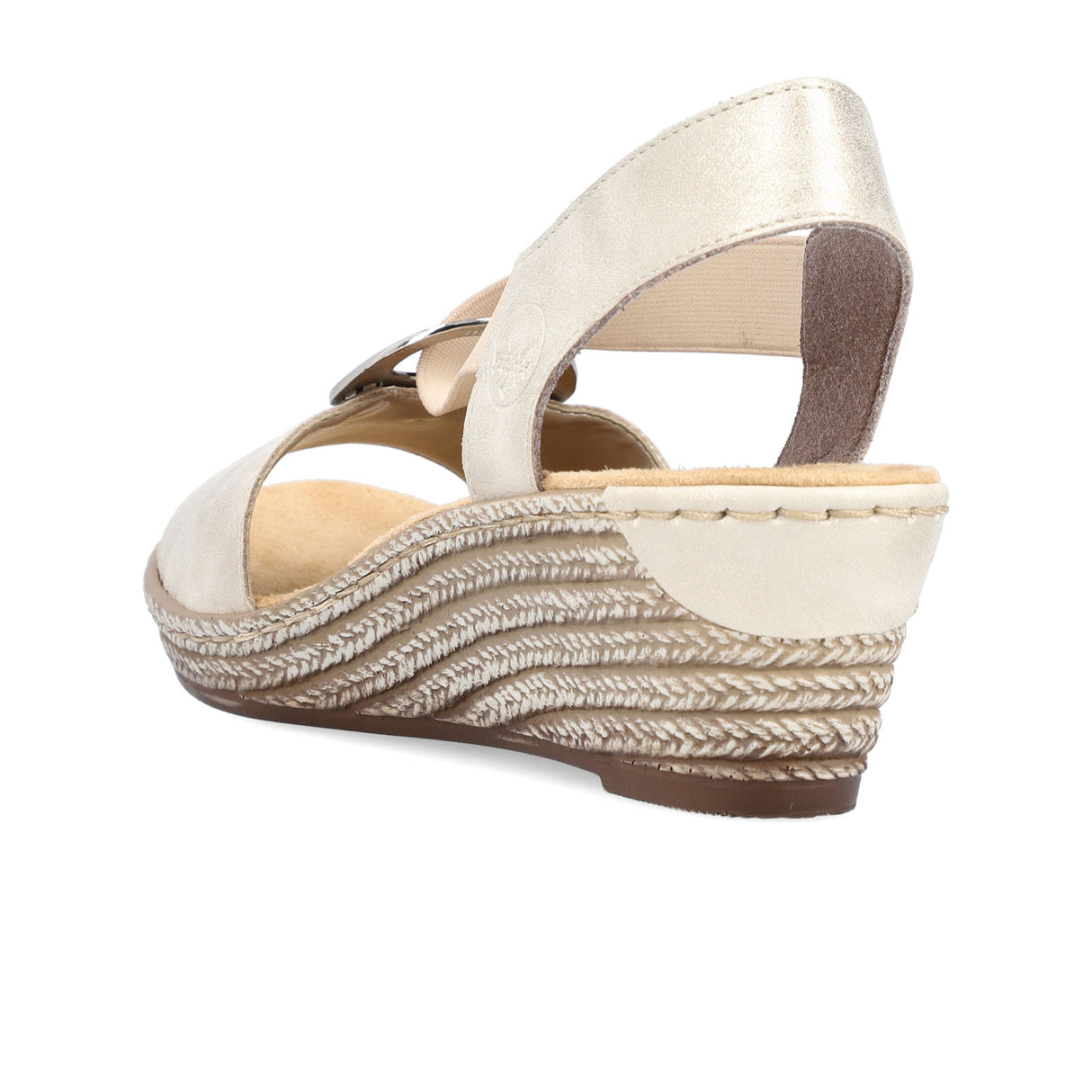 Rieker Fanni 624H6-60 Wedge Sandal (Women) - Muschel Sandal - Heel/Wedge - The Heel Shoe Fitters