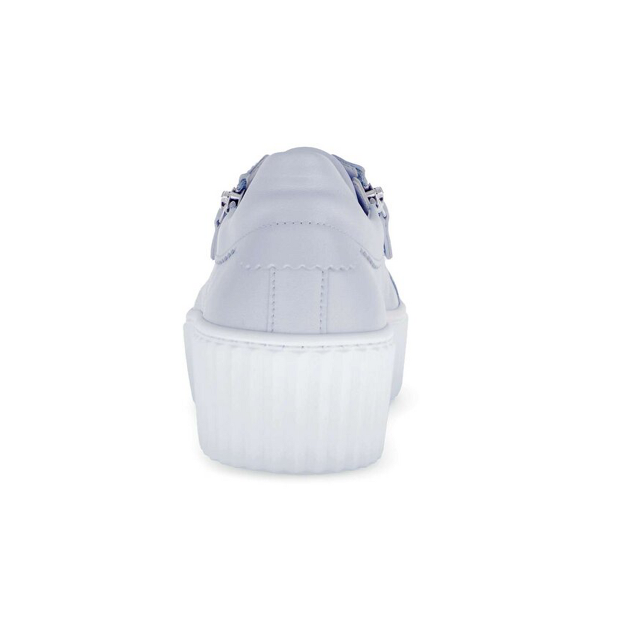Gabor 200 Double Zip Platform Sneaker (Women) - Caspian Nappa/Sky Athletic - Casual - Lace Up - The Heel Shoe Fitters