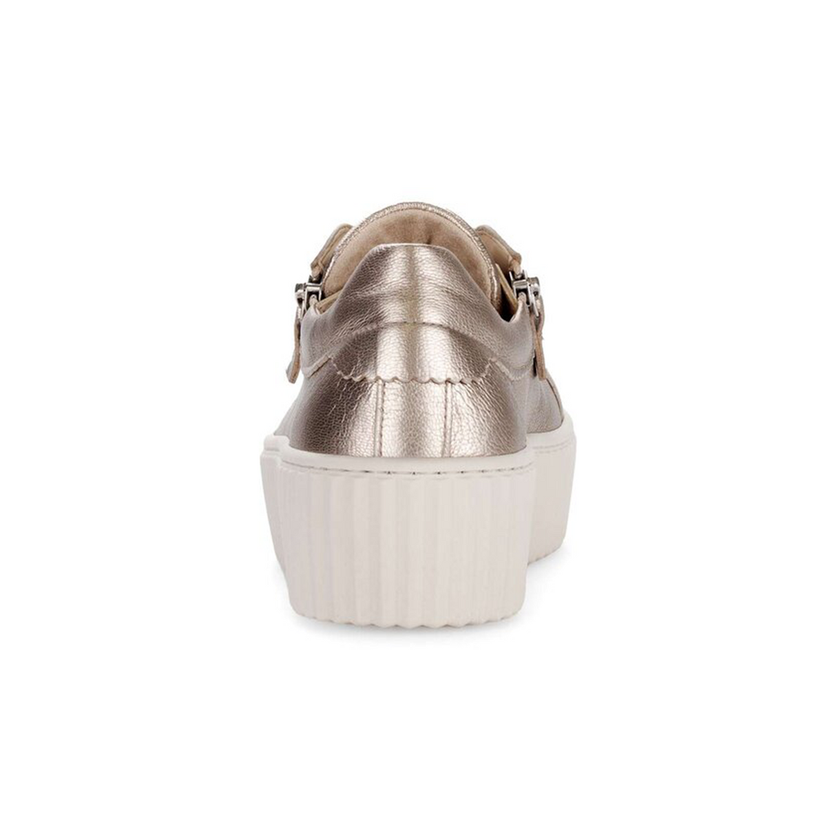 Gabor 200 Double Zip Platform Sneaker (Women) - Metal Cervo/Puder Athletic - Casual - Lace Up - The Heel Shoe Fitters