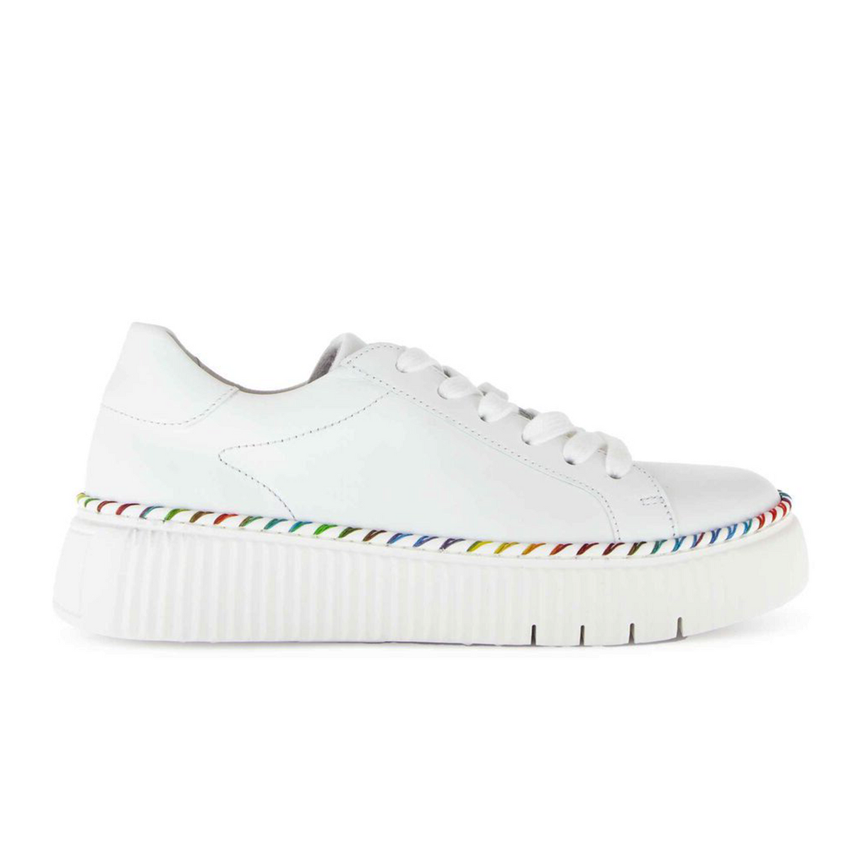 Gabor 240 Platform Sneaker (Women) - Nappa/Weiss Athletic - Casual - Lace Up - The Heel Shoe Fitters
