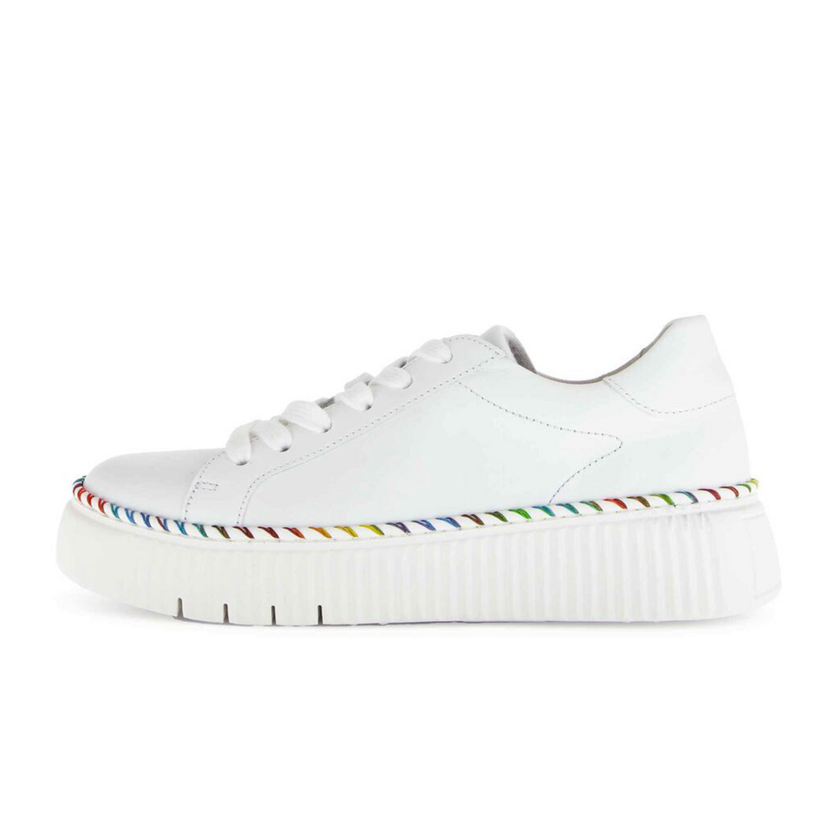 Gabor 240 Platform Sneaker (Women) - Nappa/Weiss Athletic - Casual - Lace Up - The Heel Shoe Fitters