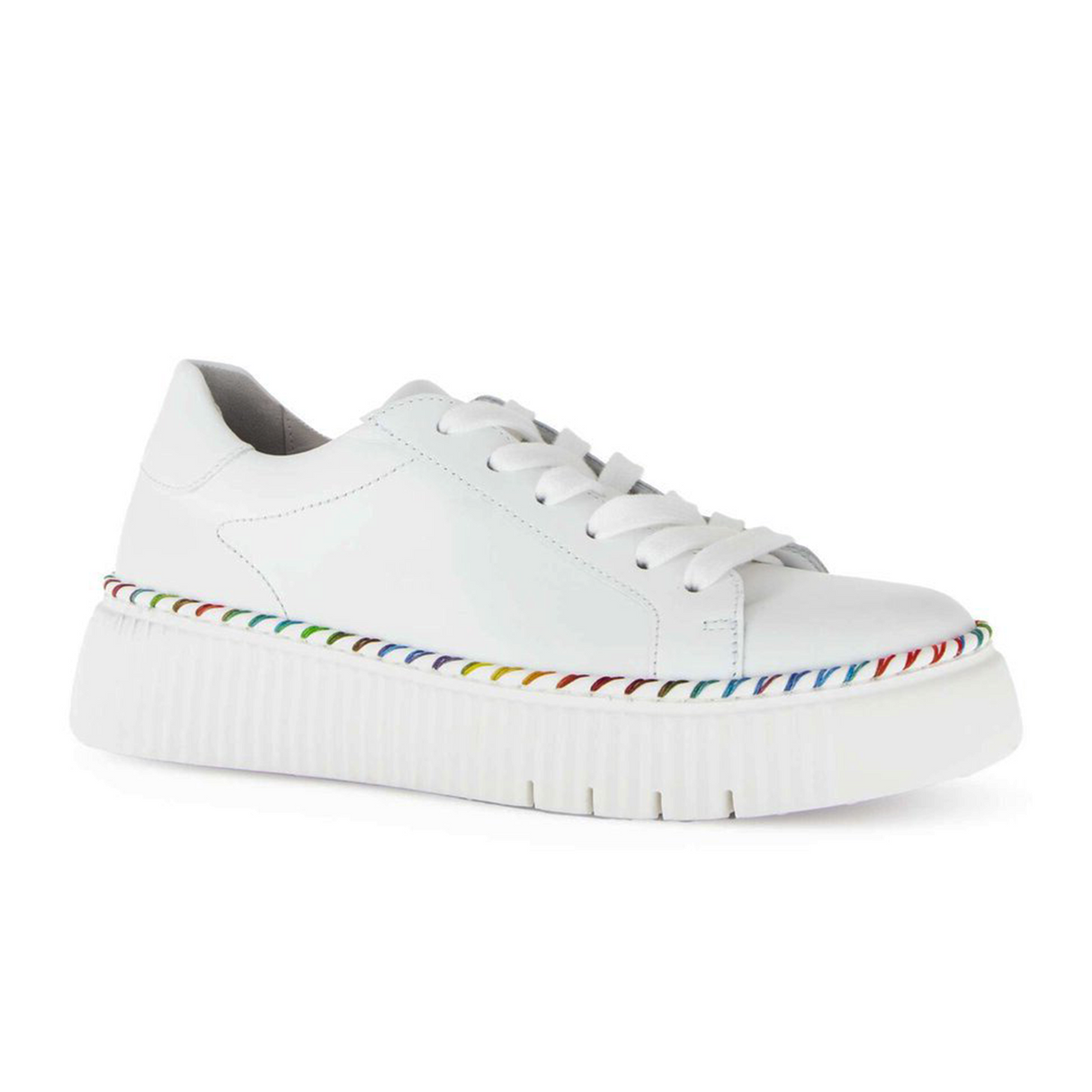 Gabor 240 Platform Sneaker (Women) - Nappa/Weiss Athletic - Casual - Lace Up - The Heel Shoe Fitters