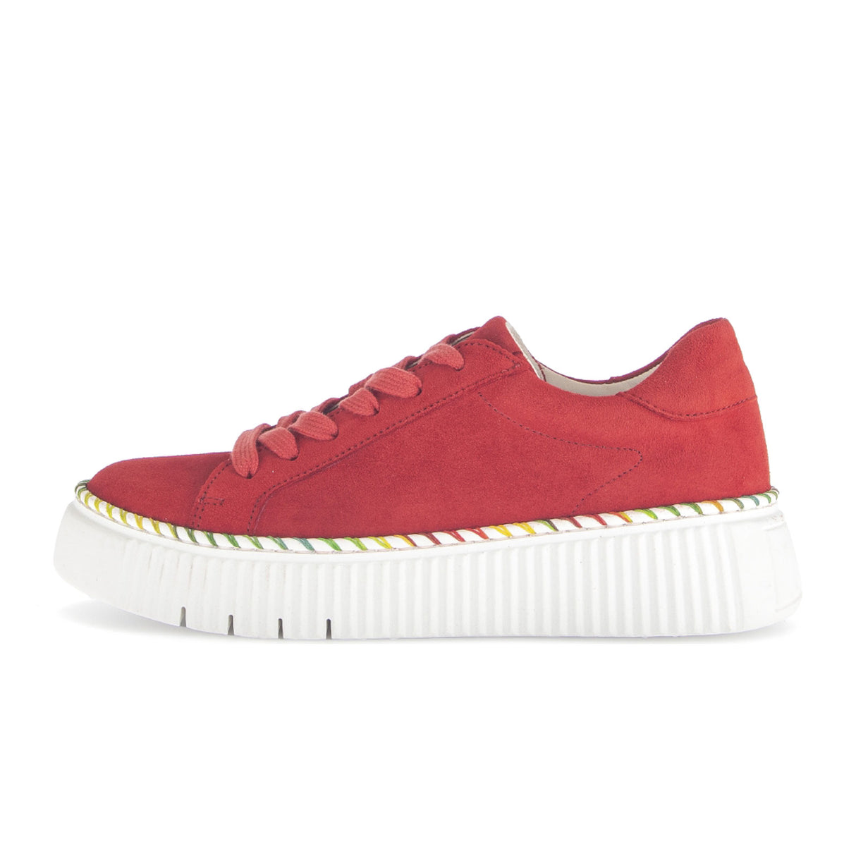 Gabor 240 Platform Sneaker (Women) - Samtchevreau/Fire Athletic - Casual - Lace Up - The Heel Shoe Fitters
