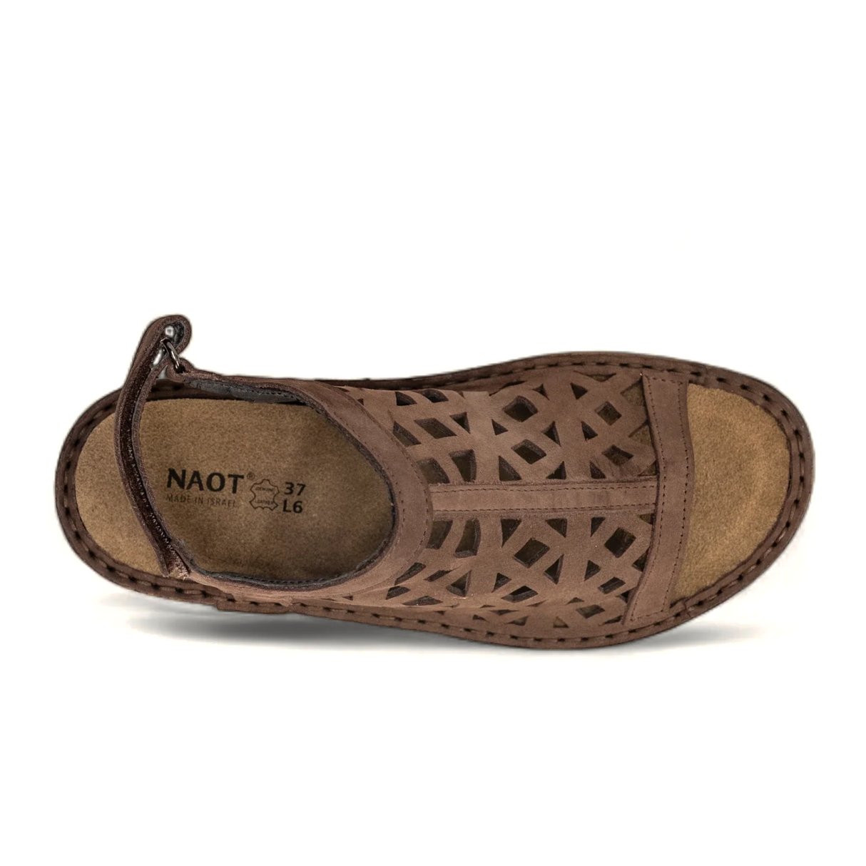 Naot Amadora Sling Sandal (Women) - Coffee Bean Nubuck Sandal - Backstrap - The Heel Shoe Fitters