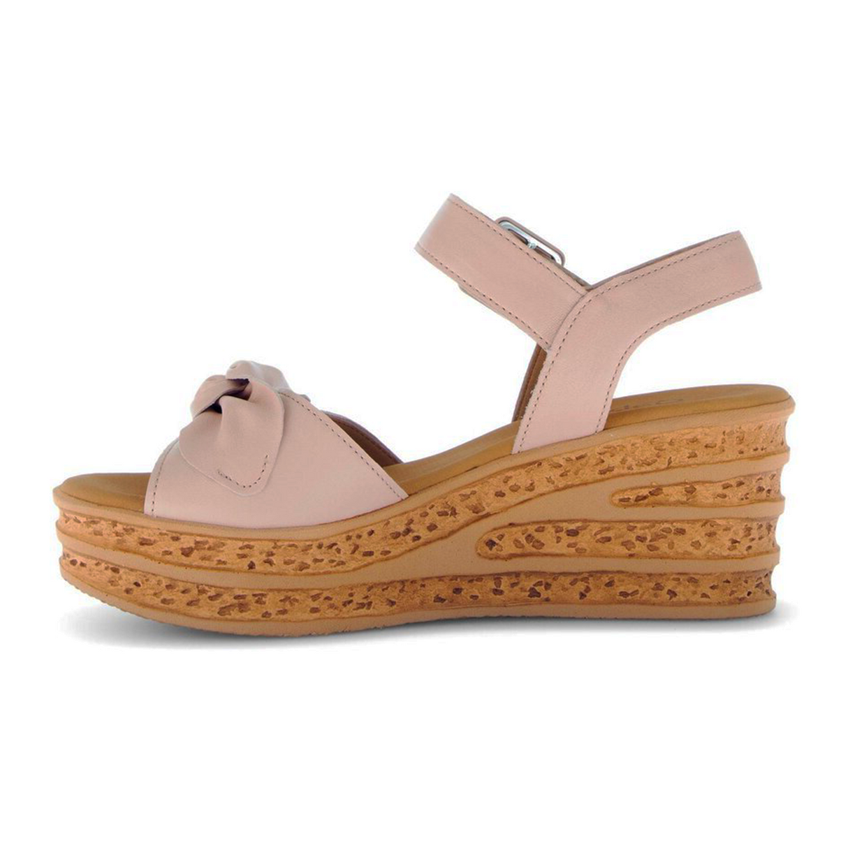 Gabor 653 Platform Wedge Sandal (Women) - Caspian Nappa/Rouge Sandal - Heel/Wedge - The Heel Shoe Fitters