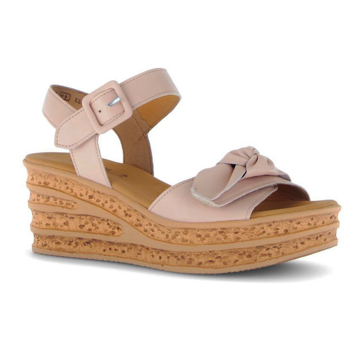 Gabor 653 Platform Wedge Sandal (Women) - Caspian Nappa/Rouge Sandal - Heel/Wedge - The Heel Shoe Fitters