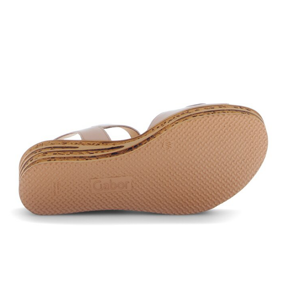 Gabor 653 Platform Wedge Sandal (Women) - Caspian Nappa/Rouge Sandal - Heel/Wedge - The Heel Shoe Fitters