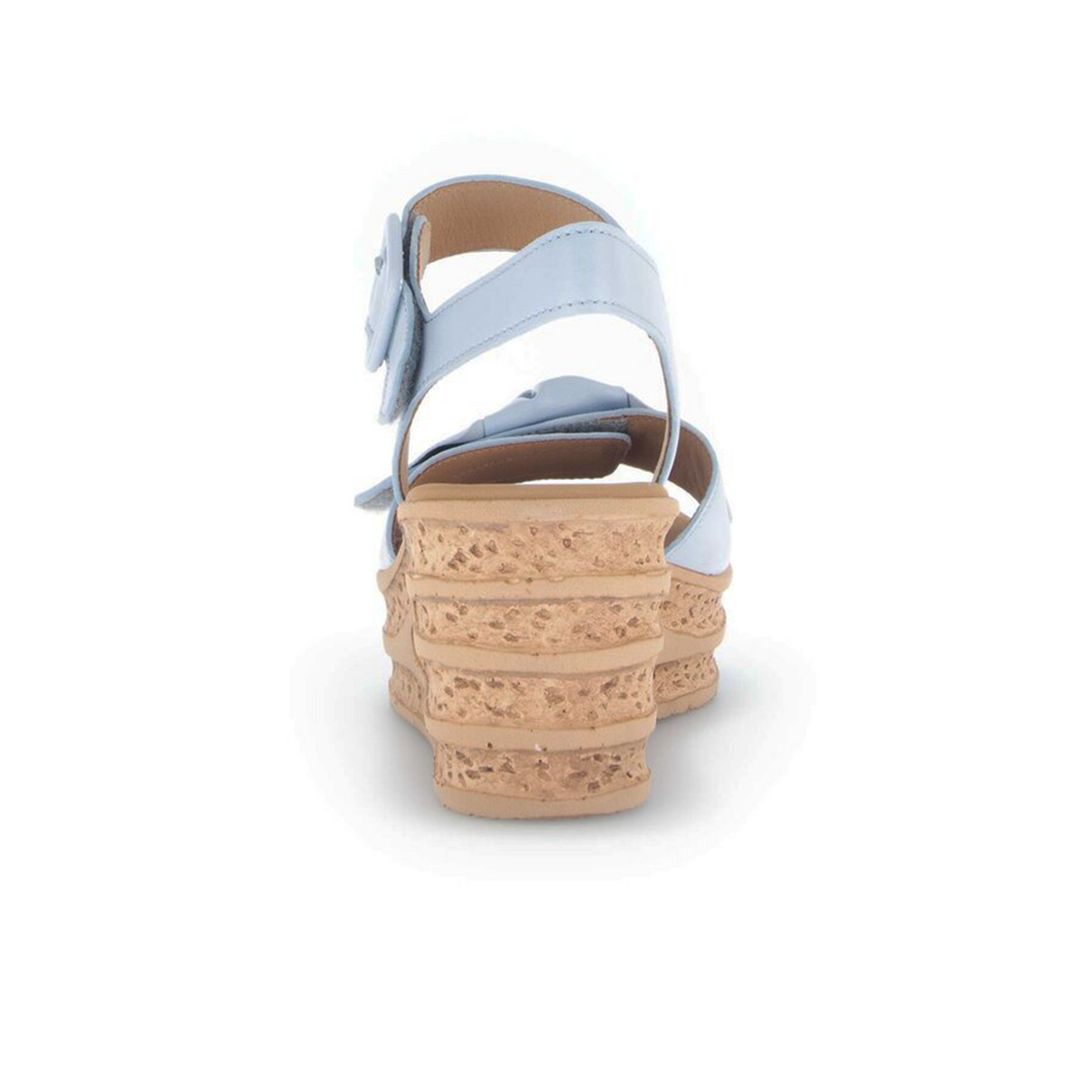 Gabor 653 Platform Wedge Sandal (Women) - Caspian Nappa/Sky Sandal - Heel/Wedge - The Heel Shoe Fitters