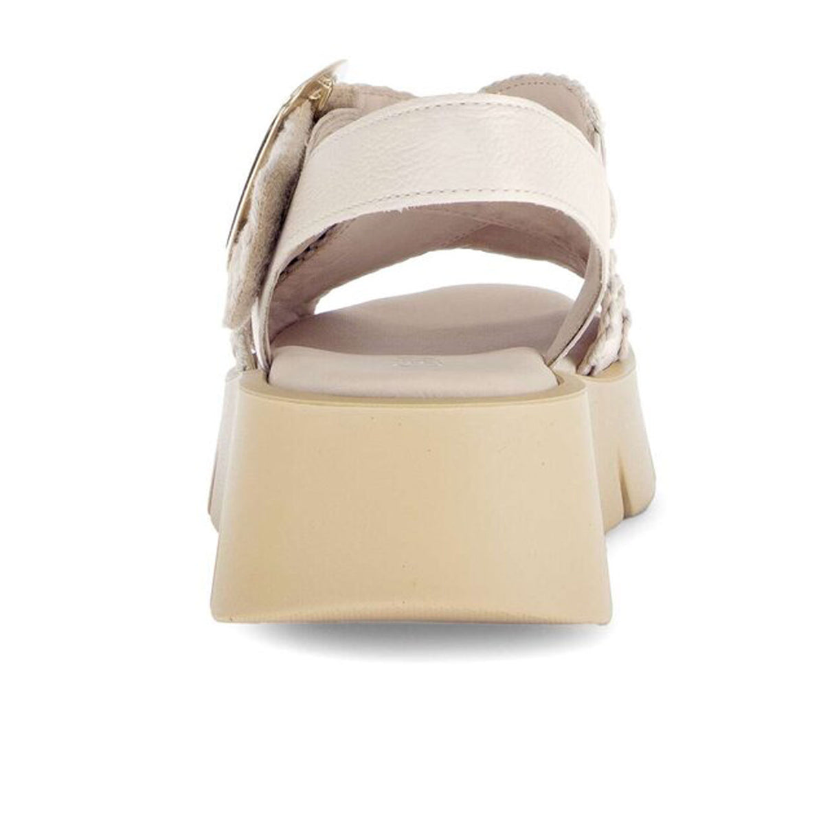 Gabor 751 Stitch Platform Backstrap Sandal (Women) - Cervo/Creme Sandal - Backstrap - The Heel Shoe Fitters