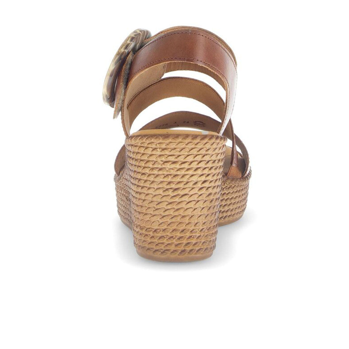 Gabor 770 Braided Wedge Sandal (Women) - Cuoio/Camel Sandal - Heel/Wedge - The Heel Shoe Fitters