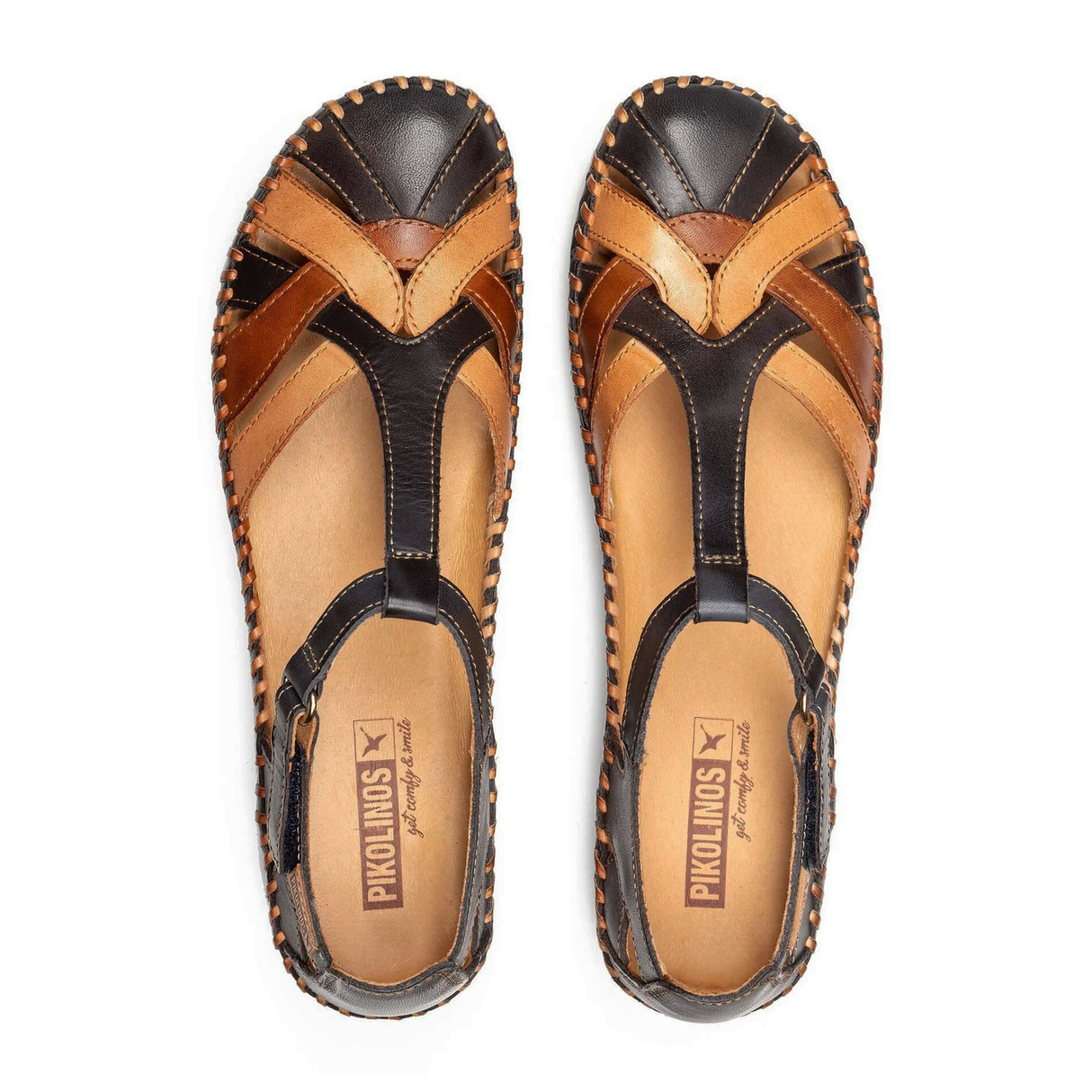 Pikolinos P. Vallarta 655-0732C5 Backstrap Sandal (Women) - Navy Blue Leather Sandal - Backstrap - The Heel Shoe Fitters