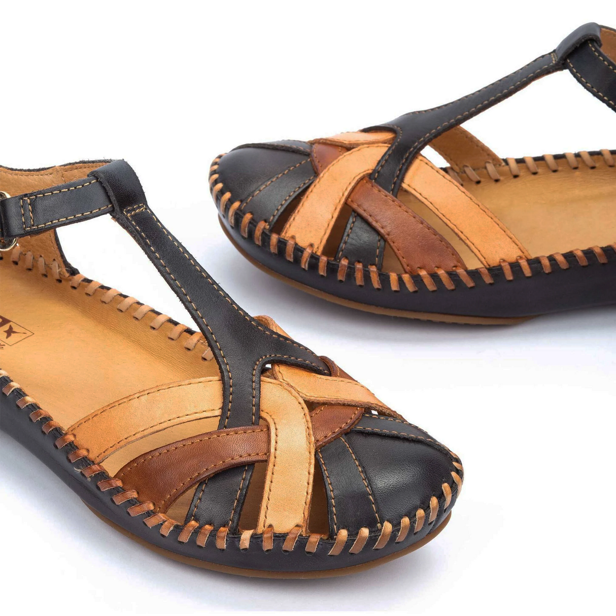 Pikolinos P. Vallarta 655-0732C5 Backstrap Sandal (Women) - Navy Blue Leather Sandal - Backstrap - The Heel Shoe Fitters