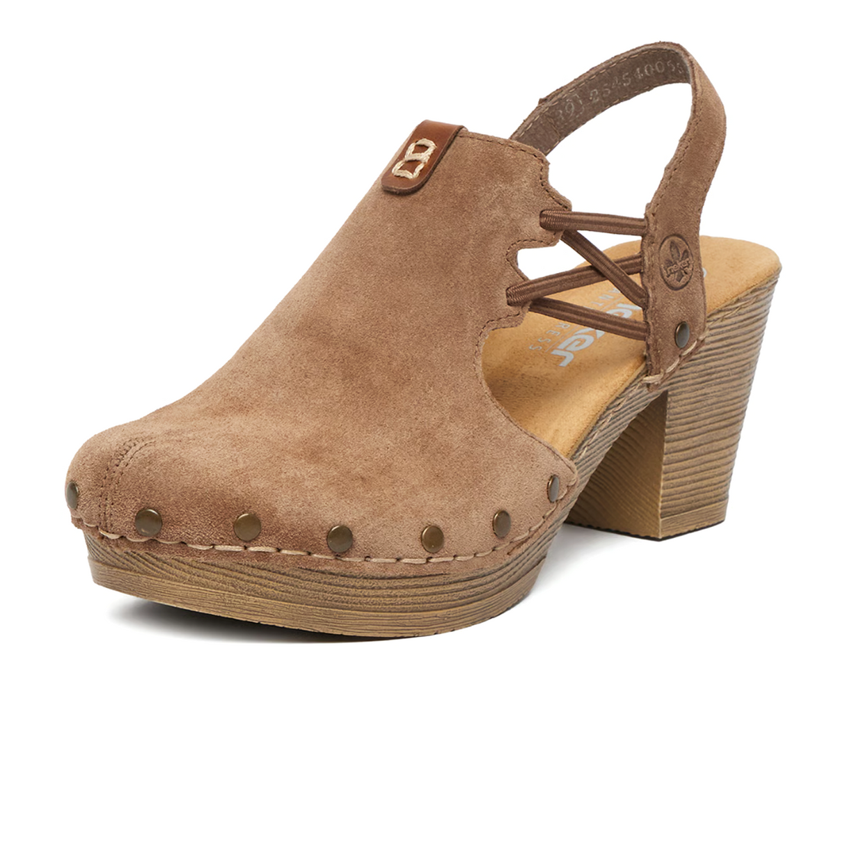 Rieker Gela 75 Heel (Women) - Wood/Amaretto Dress-Casual - Heels - The Heel Shoe Fitters
