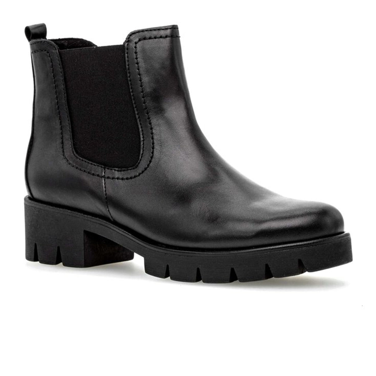 Gabor 710 Chelsea Lug Boot (Women) - Schwarz Boots - Fashion - Chelsea - The Heel Shoe Fitters