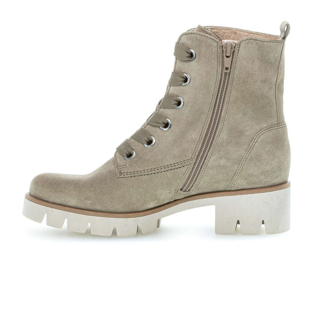 Gabor 711 Lug Sole Combat Boot (Women) - Salbei Boots - Fashion - Mid Boot - The Heel Shoe Fitters