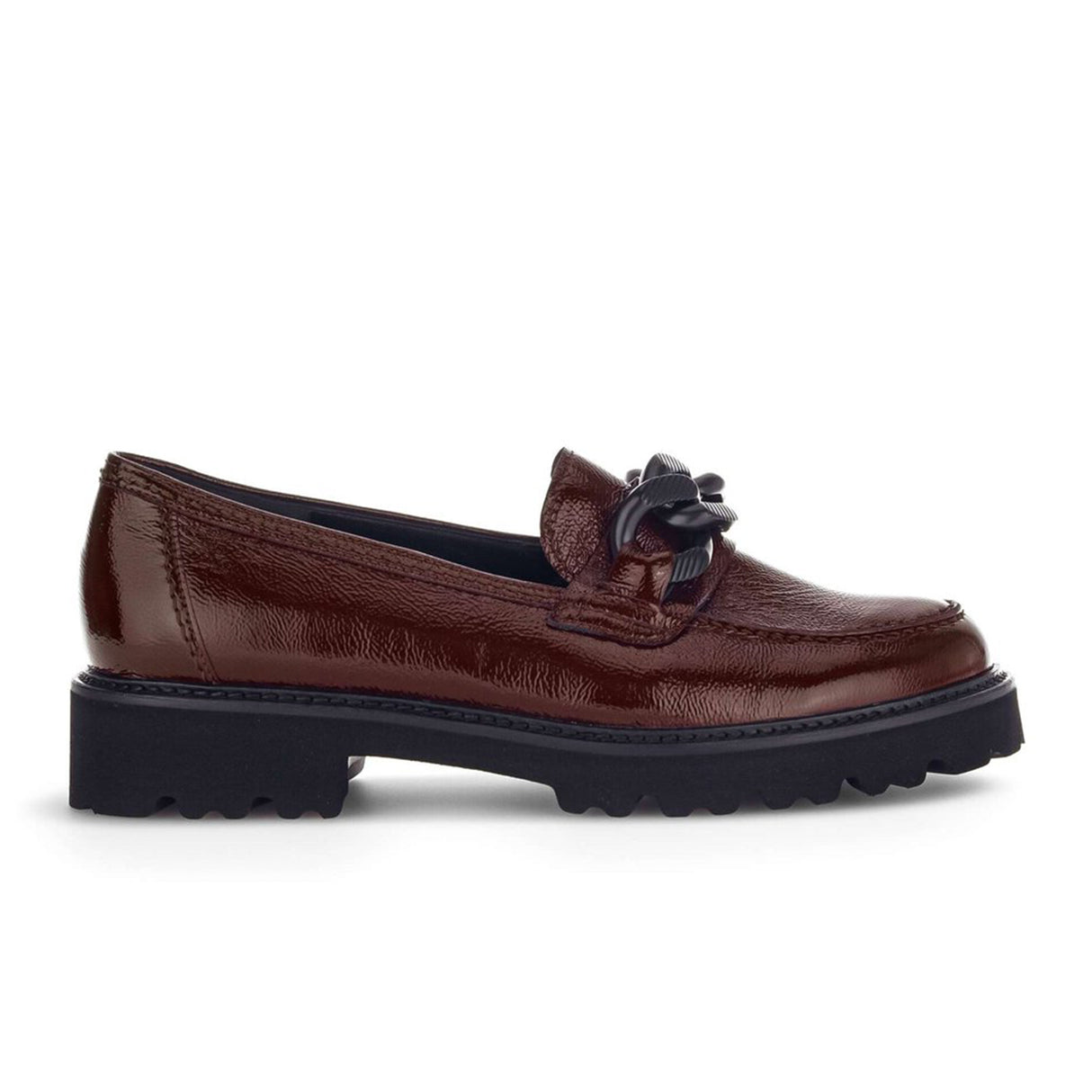 Gabor 240 Chain Loafer (Women) - Bordeaux Snautschlack Dress-Casual - Loafers - The Heel Shoe Fitters