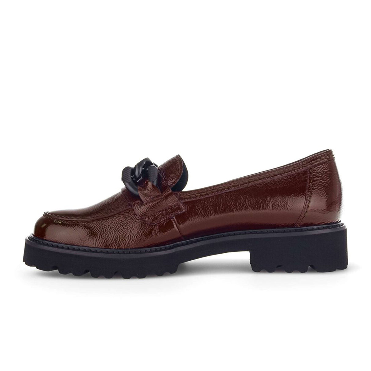 Gabor 240 Chain Loafer (Women) - Bordeaux Snautschlack Dress-Casual - Loafers - The Heel Shoe Fitters