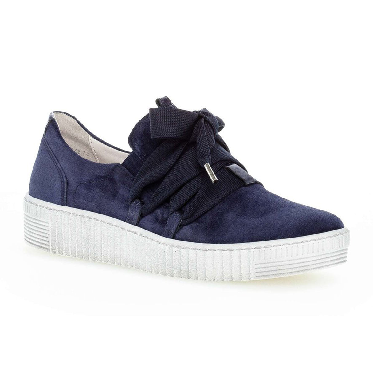 Gabor 333 Bow Sneaker (Women) - Navy Athletic - Casual - Lace Up - The Heel Shoe Fitters
