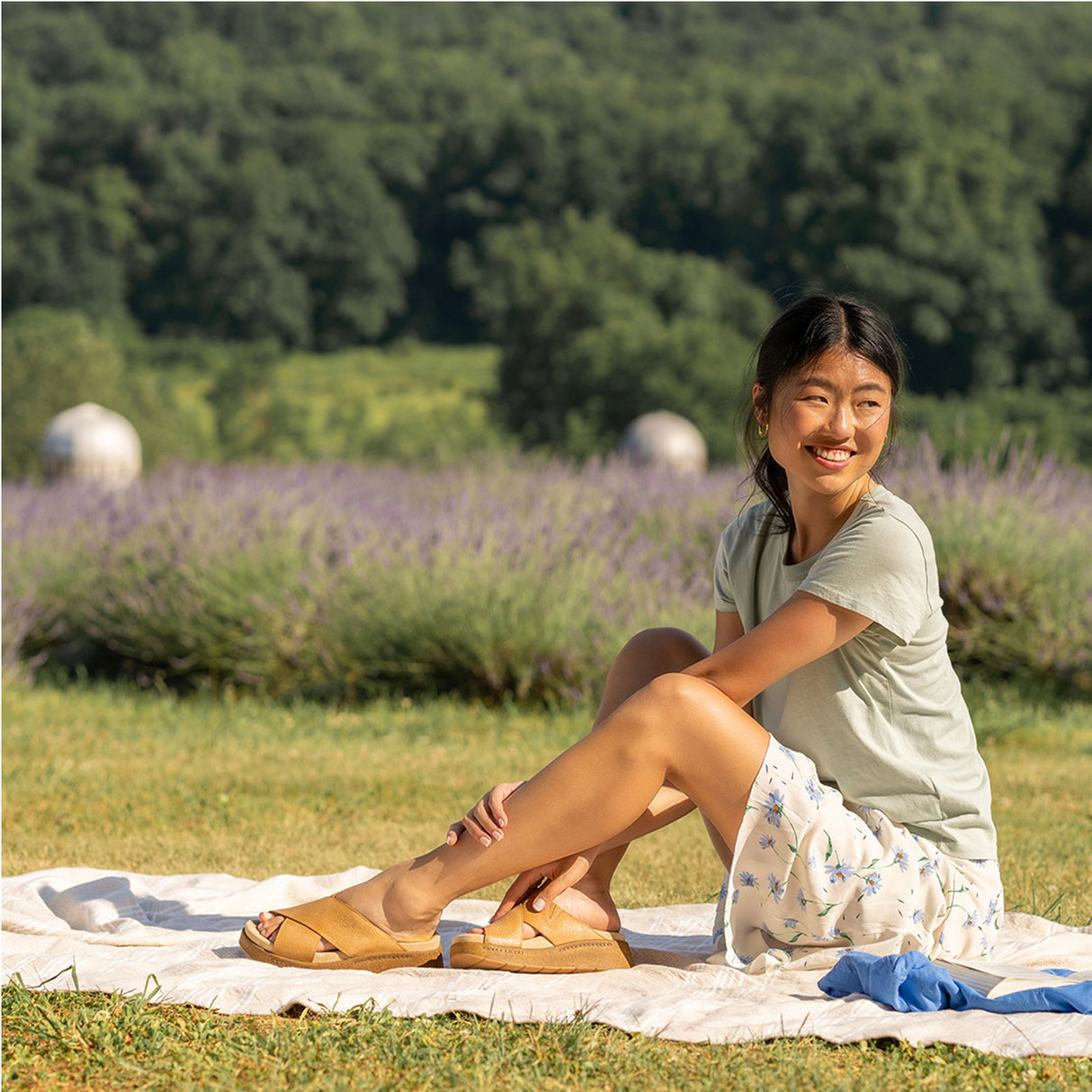 Dansko Bridget Slide Sandal (Women) - Honey Distressed Sandal - Slide - The Heel Shoe Fitters